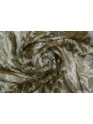 Креп-шифон вискозный MAX MARA Цветы на зелёном MM H22/3 i10 1102528