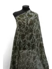 Креп-шифон вискозный MAX MARA Цветы на зелёном MM H22/3 i10 1102528