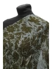 Креп-шифон вискозный MAX MARA Цветы на зелёном MM H22/3 i10 1102528