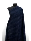 Твид Шанель хлопковый с шерстью и люрексом MAX MARA Черно-синий MM H68/1 L50 30092501