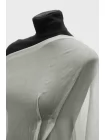 Крешированный шифон шелковый MAX MARA Дымчатый серо-зелёный H28/2 O10 31092519