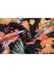 Лён с хлопком рубашечно-плательный MAX MARA Цветы на чёрном MM Н16 G20 14042555