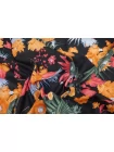 Лён с хлопком рубашечно-плательный MAX MARA Цветы на чёрном MM Н16 G20 14042555
