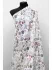 Крепдешин шелковый Max Mara Надписи на белом MM H31 N40 14042568