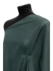 Экокожа на хлопке MAX MARA Тёмно-бирюзовая MM LL60 H17/6 15042558