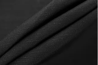 Вискоза со льном плательно-рубашечная MAX MARA Чёрная MM H15/6 G60 15042581
