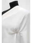 Вискоза со льном рубашечно-плательная MAX MARA Белая MM Н15/1  J11 16042504