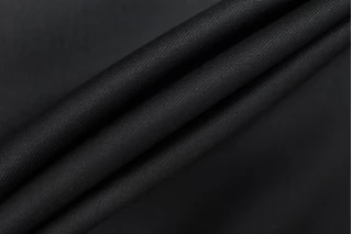 Костюмно-плательная шерсть полированная Versace Иссиня-черная BRS H61/4 jj40 12082508
