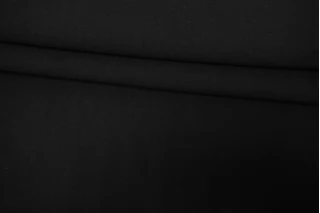 ОТРЕЗ 2,45 М Костюмная шерсть с хлопком Черная BRS (34) 12082564-2