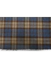 Костюмная шерсть PRADA в клетку Коричнево-бежево-голубая IDT H60/1 FF50 17062519