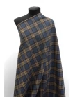 Костюмная шерсть PRADA в клетку Коричнево-бежево-голубая IDT H60/1 FF50 17062519
