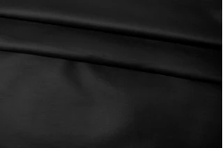 ОТРЕЗ 1,65 М ДЕФЕКТ Хлопок с накатом под экокожу Черный CVC (ДФ5) 11122419-3