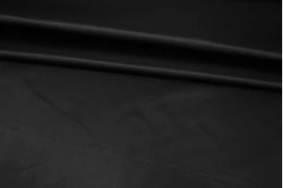 ОТРЕЗ 1,7 М Атлас-дюшес шелковый костюмно-плательный Черный TRC (9) 4022582-3