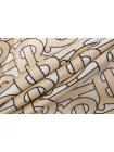 Шелковый твиловый платок BURBERRY  Бежевый 13062502