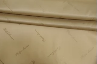 Подкладочная купра жаккардовая RALPH LAUREN Песочно-бежевая BL H50/2 U33 30052508