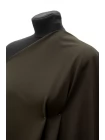 Костюмная шерсть би-стрейч Болотно-зелёная BL H59/3 HH60 30052587