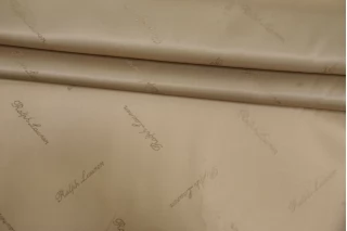 Подкладочная купра жаккардовая RALPH LAUREN Бежевая BL H50/2 MM50 3062505