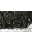 Жаккард гобелен хлопковый Чёрно-зелёный CVC H34/1 M70 31052529