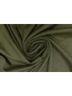 Трикотаж тенсель с кашемиром тонкий Зелёный хаки CMF H49/1 W50 6062510