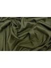 Трикотаж тенсель с кашемиром тонкий Зелёный хаки CMF H49/1 W50 6062510