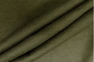Трикотаж тенсель с кашемиром тонкий Зелёный хаки CMF H49/1 W50 6062510
