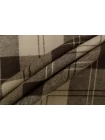 Фланель хлопковая рубашечная в клетку Бежево-коричневая CMF Н12 A00 6062538