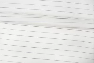 Подкладочная вискоза жаккардовая Бело-молочная в полоску IDT H50/1 U11 20112519