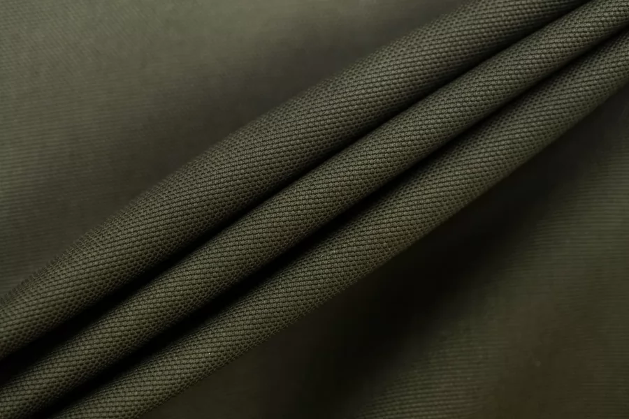 Репс костюмный хлопковый Приглушённо-зелёный IDT H10/3 E60 20112532