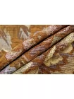 Жаккард гобелен хлопковый Цветы Желто-коричневый IDT H34/1 M60 20112539