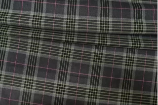 Костюмная поливискоза в клетку Серо-зелёная IDT H64 F40 20112541