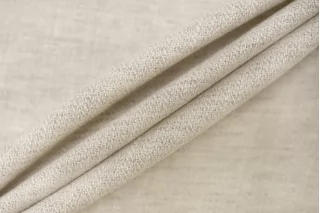 Лён костюмно-плательный Бело-бежевый в ёлочку IDT H15 D00 20112562