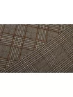 Костюмно-плательная шерсть Коричневая гусиная лапка и клетка IDT H60/2 FF30 20112575