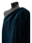 Бархат хлопковый костюмный REDAELLI  Петроль INS H19/3 K50 16052506