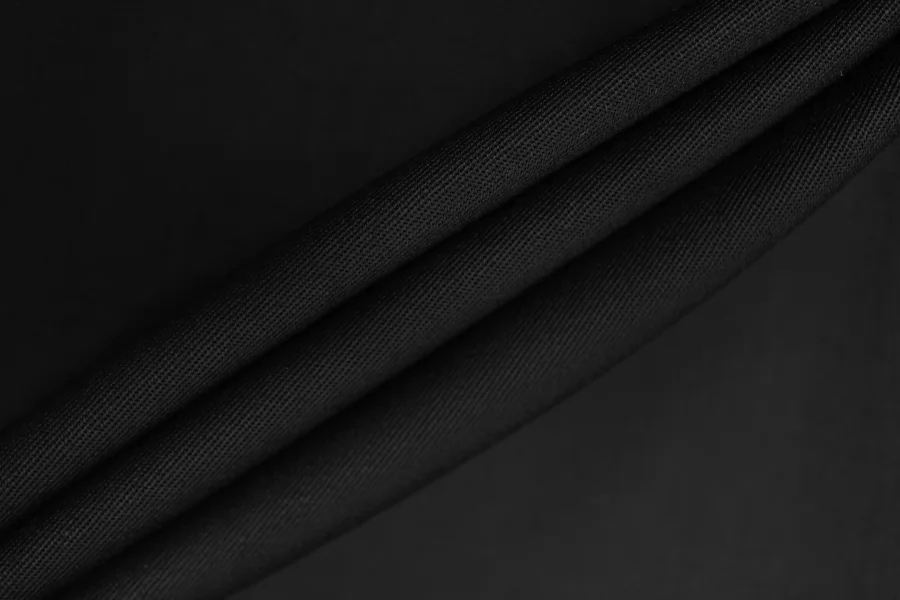 Костюмно-плательная шерсть Черная FRM H59/6 GG30 17122502