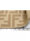 Пальтовая шерсть двусторонняя FENDI Бежевая монограмма FRM H55/1 DD30 17122503