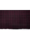 Фланель шерстяная костюмная Клетка чёрно-сливовая FRM H60/1 FF50 17122505
