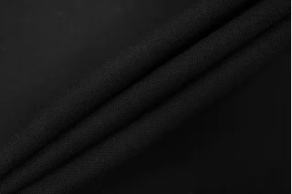 Костюмно-плательная шерсть-стрейч Чёрная FRM H59/6 GG30 17122506