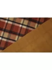 Пальтовая шерсть двусторонняя двухслойная дабл Клетка FRM H56 EE50 17122507