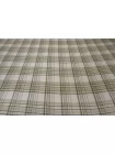 Пальтово-костюмная шерсть двухслойная дабл Серо-бежевая клетка FRM H56 CC40 17122509