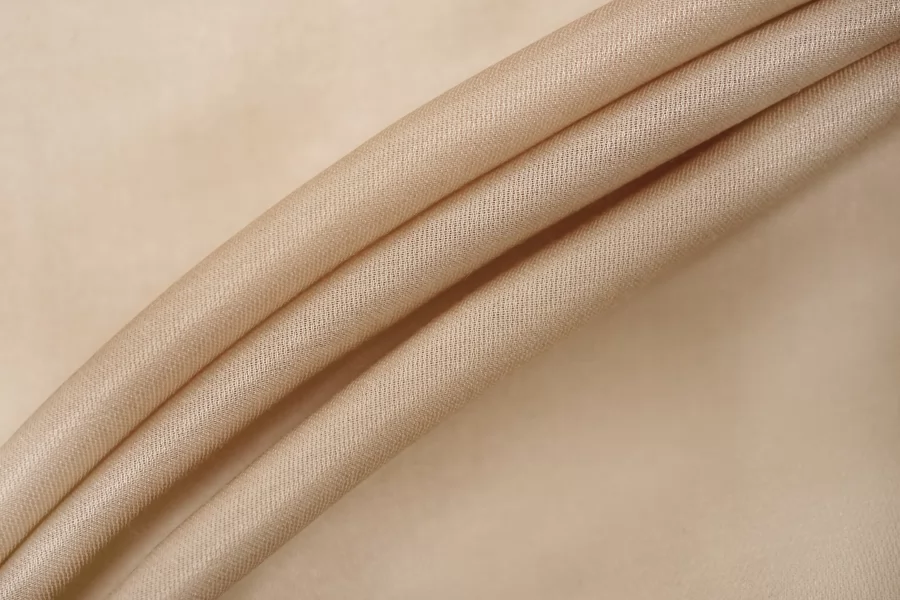 Хлопок с шелком сатиновый плательно-блузочный Розовато-бежевый BRS H4/4 O20 17122524