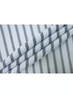 Рубашечный хлопок со льном в полоску Сине-голубой CVC H16\3 G30 19112520