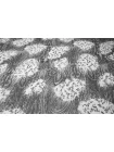 Батист вискоза с шелком цветочный орнамент Чёрно-белый CVC H2/3 O10 19112540