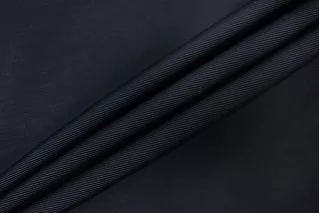 Репс костюмный хлопок с ацетатом Тёмно-синий CVC H10/8 E77 19112548