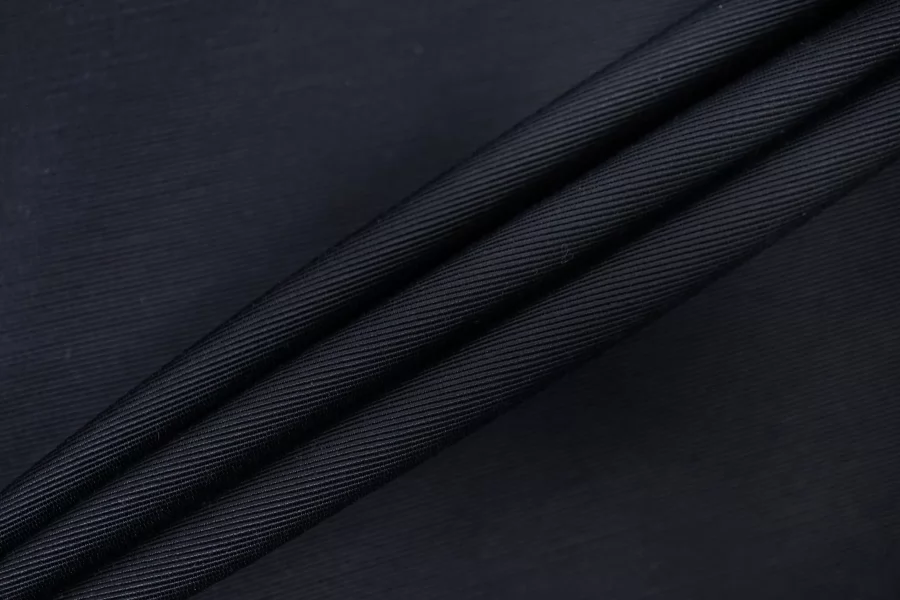 Репс костюмный хлопок с ацетатом Тёмно-синий CVC H10/8 E77 19112548