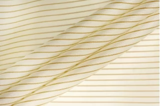 Подкладочная вискоза в полоску Сливочно-бежевая CVC H50/2 U11 19112570