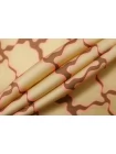 Атласная вискоза плательная Орнамент Песочно-коричневый IDT H21/9 i10 20112503