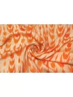 Атлас-стрейч вискозный плательно-блузочный Бежево-оранжевый IDT H21/9 i10 20112507