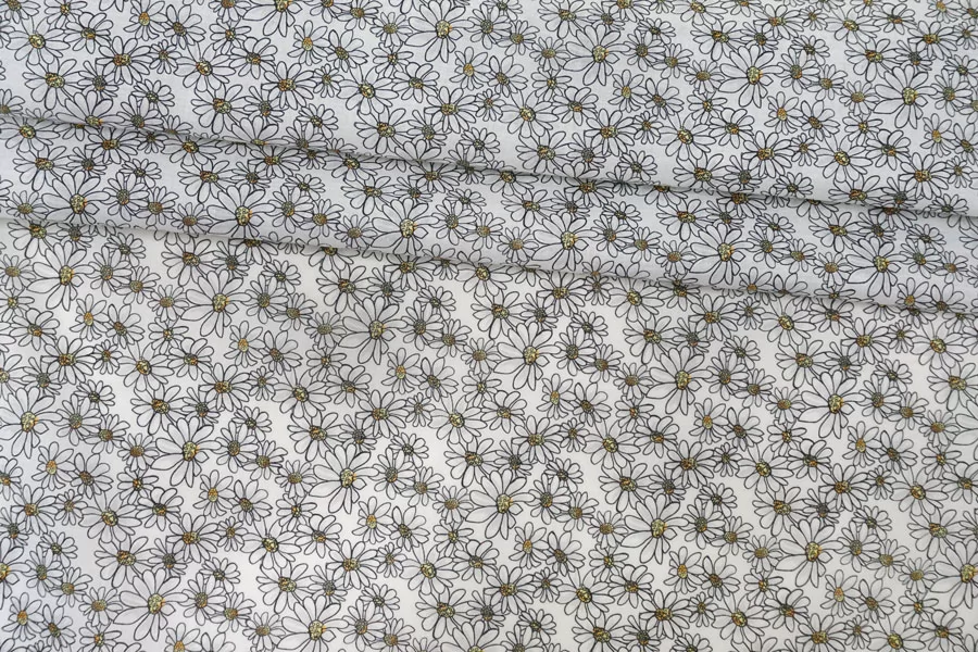 Батист хлопковый Ромашки IDT H2/2 A33 20112510