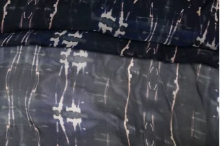 Батист вискоза с шелком Черно-синий IDT H2/3 N20 20112511