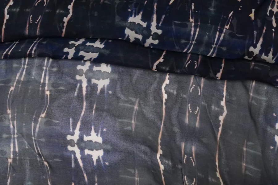 Батист вискоза с шелком Черно-синий IDT H2/3 N20 20112511